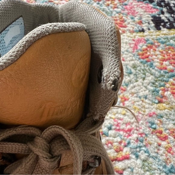 Timberland Unisex-Child Euro Hiker Shell Toe Fashion Boot Wheat Nubuck size 1 - Picture 7 of 7